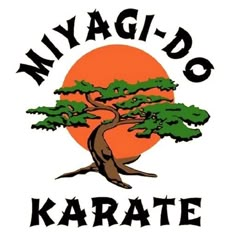 an image of a tree with the sun in the background that says, myagid - do karate