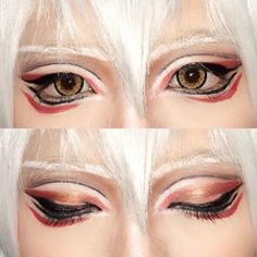 nakigitsune make up Kitsune Cosplay Makeup, Kitsune Makeup, Anime Mouth, Makeup Cosplay, How To Draw Anime