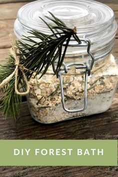 Oatmeal Epsom Salt Bath Diy, Sinus Bath Soak, Things To Do With Pine Needles, Winter Bath Salts Diy, Diy Epsom Salt Soak, Winter Bath Salts, Herbal Gifts Diy, Bath Soaks Diy, Diy Epsom Salt Bath Recipes