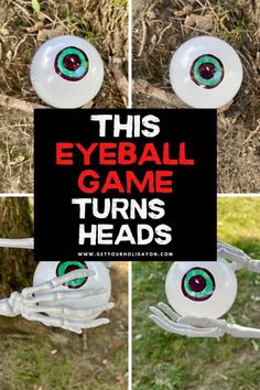 this eyeball game turns heads and looks like it's coming out of the ground