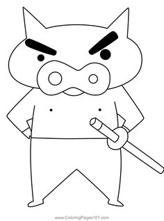 a cartoon character with an angry expression on his face and holding a knife in one hand