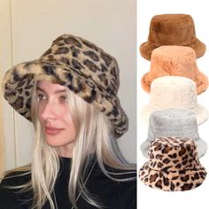 Upgrade your winter wardrobe with our Winter Cow Leopard Faux Fur Fluffy Bucket Hats – where chic meets cozy for the ultimate cold-weather accessory. Crafted with precision, these hats feature a luxurious blend of faux cow leopard fur, adding a touch of glam to your outfit while keeping you warm and comfortable. These eye-catching hats boast bold patterns and plush faux fur, making a statement wherever you go. But it's not just about style – they're designed for superior warmth and comfort, p... Female Fisherman, Skiing Style, Cow Hat, Fluffy Bucket Hat, Chain Clothes, Leopard Hat, Bucket Hat Style, Fur Bucket, Faux Fur Bucket Hat