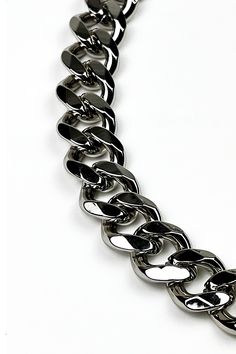 Our founder's favorite go-to necklace. Made from a silver ultra-chunky aluminum curb-link chain that is lightweight, yet durable. An aluminum self-closing O-clasp provides easy on/off functionality. SM-MED: 15.5" in circumferenceMED-LRG: 17" in circumferenceModel is wearing a SM-MED. While our chain will not tarnish, we recommend keeping your jewelry out of water/liquids to preserve the original luster. Made by hand in Pittsburgh, PA. Chain Silver, Metal Chain Link, Pittsburgh Pa, On Off, Link Chain, Pittsburgh, Silver Chain, Product Launch, Lifestyle