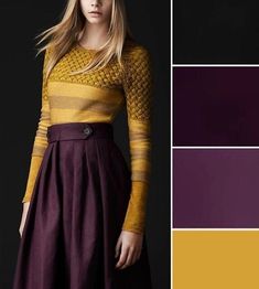 Mustard Yellow Outfit Combination, Mustard Colour Combination, Purple Skirt Outfit, Yellow Skirt Outfits, Mustard Yellow Outfit, Purple Color Combinations, Yellow Color Combinations