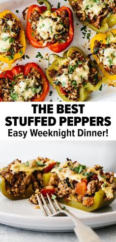 the best stuffed peppers are easy to make and delicious