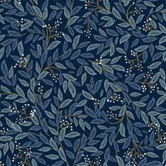 sample willowberry navy peel and stick wallpaper by york wallcoverings 1 Ivy Vine, Commercial Wallpaper, The Company Store, York Wallcoverings, Wallpaper Rolls, Peel And Stick Vinyl, Up House, Peel Stick Wallpaper, Burke Decor