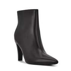 The NINE WEST Cale9x9 Ankle Leather Boot is the perfect choice for a stylish and comfortable look. Crafted from leather, this boot features a zipper closure for easy on/off and a medium width for comfort. This versatile style can be dressed up or down, making it perfect for work or dress occasions. With its sleek black color, you'll have no problem matching it with your favorite looks. Size: Women 9.5.  Gender: female.  Age Group: adult. Leather Boot, No Problem, Versatile Style, On Off, Nine West, Leather Boots, Gender Female, Black Color, Age Group