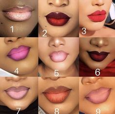 Good Lip Combos, Best Lip Combos, Lip Combos For Black Women, Ombre Lipstick, Lip Combos, Lip Art Makeup, Makeup For Black Skin, Lip Makeup Tutorial