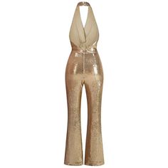 The Trend4us Golden Glam Sequin Halter Backless Jumpsuit captures the essence of high-end fashion with its dazzling, eye-catching design. This piece is more than just an outfit—it's a declaration of style and elegance that radiates in any setting, from glamorous red carpet events to festive summer parties. Styling Tips: Pair this jumpsuit with high-heeled sandals for an elevated look, or opt for stylish flats for a more relaxed yet chic vibe. Accessorize with minimalist jewelry to let the jumpsuit shine as the centerpiece of your ensemble. For cooler evenings, a sleek blazer or shawl can be added without overshadowing the jumpsuit’s stunning features. Ideal Occasions: Gala Events: Stand out with sophistication at galas or charity balls. Formal Parties: Perfect for making a grand entrance a Sequin Halter, Backless Jumpsuit, Red Carpet Event, Summer Parties, Turks And Caicos, Caicos Islands, Pitcairn Islands, High End Fashion, Styling Tips