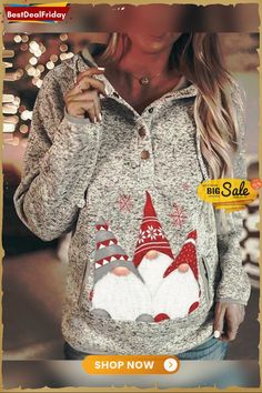 Women's Santa Christmas Printed Hooded Sweatshirt Casual Long Sleeve Hoodie For Holiday, Casual Long Sleeve Holiday Hoodie, Winter Holiday Sweatshirt, Holiday Long Sleeve Hoodie For Fall, Christmas Long Sleeve Cotton Hoodie, Casual Winter Hoodie For Holidays, Casual Winter Holiday Hoodie, Winter Holiday Long Sleeve Hoodie, Holiday Winter Long Sleeve Hoodie