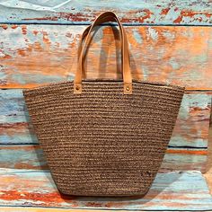 Large Straw Beach Or Market Bag!( Can Be Used As A Daily Bag Too) Wonderful Space! Leather Handles! Never Been Used!! Brand New!!! Gray Bags For Daily Use In Summer, Casual Sand Straw Bag With Braided Handles, Gray Everyday Bags For Summer, Gray Everyday Summer Bags, Casual Everyday Straw Bag In Sand Color, Casual Beach Bag With Leather Handles For Travel, Casual Beach Bag In Bucket Shape For Beach Season, Casual Bucket Shaped Beach Bag For Vacation, Casual Beach Bags With Leather Handles