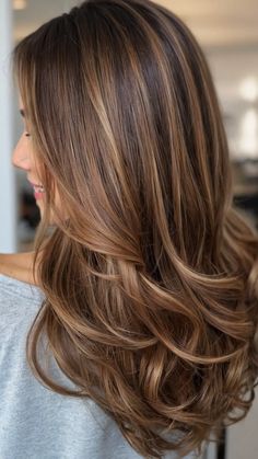 Balayage Hair Brown Short, Thick Hair Bangs, Hairstyles For Moms, Fall Balayage, Rambut Brunette, Bronde Balayage, Dance Hairstyles, Brunette Balayage Hair