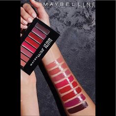 Maybelline Ny Lip Color Palette I Have Been Using Mine For A While Now And This Is A Really Fabulous Palette, I Rarely Finish Any Cosmetic Products, But These Are Perfect Shades, I Use The Third From The Far Left It Is Almost The Same Shade Of A Natural Perfect Lip Shade. Brand New, Sealed,Fresh And Pristine! Lots Of Information In The Photos In Picture Roll. Maybelline Vivid Matte Liquid, Lip Color Palette, Maybelline Color Sensational Lipstick, Maybelline Lip, Lips Color, Maybelline Lipstick, Lipstick Palette, Lip Color Makeup, Maybelline Color Sensational