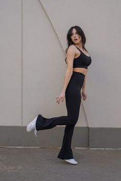 Our Flare Leggings prioritize your comfort without compromising on performance. Made with ultra-soft and breathable fabric, these leggings ensure you stay comfortable throughout your workout and beyond. Sporty Flare Pants For Loungewear, Sporty Flare Lounge Pants, Athleisure Flare Pants For Loungewear, Flare Yoga Pants In Athleisure Style, Black Flare Activewear For Workout, Casual Flared Activewear For Yoga, Flared Elastane Activewear For Sports, Flare Yoga Pants In Elastane, Flare Yoga Pants For Sports