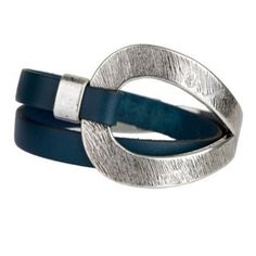 Saachi Leather Wrap Cuff Bracelet Navy Blue Silver. Nwot Looks Great On, Versatile Look, Wear With Your Casual Or Dressy Outfits. You Will Love! Details - Silver-Tone Wraparound Leather And Loop Bracelet - Foldover Clasp - Approx. 14" Length - Approx. 1.5" Width - Imported Materials Metal Alloy, Genuine Leather Care Wipe Clean With Dry Cloth. Store Jewelry From Other Pieces To Avoid Scratches. Remove Before Swimming, Bathing, And Doing Household Chores. Elegant Blue Metal Cuff Bracelet, Elegant Adjustable Blue Cuff Bracelet, Elegant Blue Leather Bracelet For Gift, Adjustable Blue Cuff Bracelet, Modern Blue Adjustable Bracelets, Modern Adjustable Blue Bracelets, Elegant Adjustable Blue Leather Bracelet, Elegant Blue Adjustable Leather Bracelet, Modern Blue Leather Bracelet