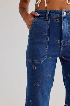 Colorful Closet, Autumn 23, Aw 23, What Is Fashion, Jeans Free People, Teaching Outfits, Love Jeans, Fall 23, Embellished Denim