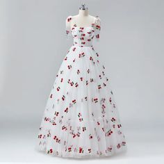 White Cherries, Dresses 2024, Ball Gown, Red Carpet, Homecoming, Ball Gowns, Fairy Tales, Spaghetti Strap, Spaghetti