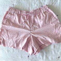 Gap Linen Shorts, Baby Pink, M, Washed Once, Never Worn! Like New! Summer Cotton Bottoms From Gap, Cute Cotton Bottoms With Pockets, Cute Relaxed Fit Bottoms, Summer Cotton Bottoms By Gap, Summer Beach Bottoms From Gap, Gap Shorts With Pockets For Spring, Summer Loungewear Pants By Gap, Gap Bottoms For Spring, Gap Summer Bottoms For Beach