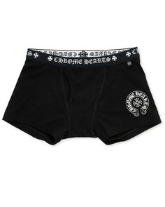 Chrome Hearts Boxer Brief Shorts Black/White Chrome Hearts Boxers, Chrome Heart Outfit Black Women, Chrome Hearts Shorts, Chrome Hearts Logo, Tattoo Hearts, Heart Boxers, Cute Online Clothing Stores, Cute Clothing Stores, Swag Outfits For Girls