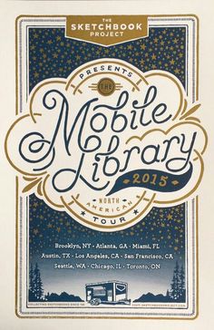 a poster for the mobile library event