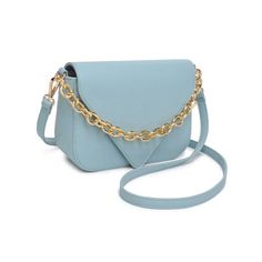 Chunky chain crossbody bag. ALL ACCESSORIES FINAL SALE. Blue Clutch Shoulder Bag With Chain Strap, Blue Evening Bag With Chain Detail, Chic Flap Bag With Chain Crossbody, Chic Crossbody Flap Bag With Chain, Modern Crossbody Bag With Chain, Trendy Blue Flap Bag With Detachable Strap, Blue Evening Shoulder Bag With Chain Strap, Chic Blue Bag With Chain Strap, Trendy Blue Flap Bag For Daily Use