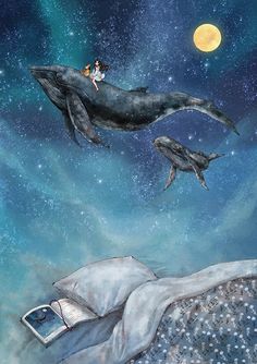 Whale Art, Forest Girl, Forest Illustration, Soyut Sanat Tabloları, A Whale, Arte Animal, Arte Fantasy, Korean Artist