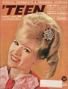 an old magazine cover with a woman smiling