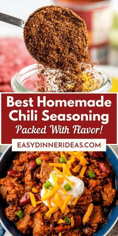 the best homemade chili seasoning is packed with flavor