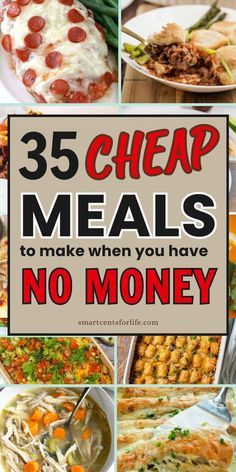 35 cheap meals to make when you have no money