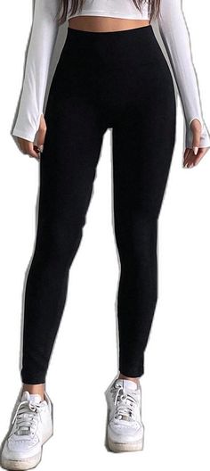 Trendy Stretch Pants For Winter, Trendy High Waist Tights For Fall, Black Tight Pants For Winter, Trendy High Stretch Jeggings For Fall, Stretch Elastane Tights For Fall, Trendy Tight Leggings, Tight Black Winter Pants, Trendy Black Straight Leg Leggings, Tight Straight Leg Trendy Leggings