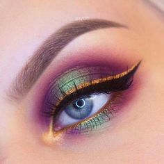 Make Up Designs, Drag Make-up, Bright Makeup, Make Up Inspiration, Smink Inspiration, Beautiful Eye Makeup, Makijaż Smokey Eye, Colorful Eye Makeup, Makeup Hacks