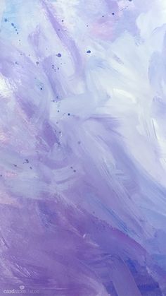 an abstract painting with blue, purple and white colors