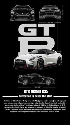 an advertisement for the new nissan r35