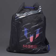 a black backpack with the word mississippi printed on it's front and side panels