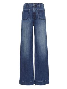 High-Rise Wide-Leg Patch Pocket Jean | Banana Republic Medium Wash Wide-leg Cropped Jeans With Five Pockets, Spring Dark Wash Flare Jeans With Patch Pockets, Spring Flare Jeans With Patch Pockets In Dark Wash, Wide Leg Dark Wash Flare Jeans, Wide-leg Cropped Jeans With Five Pockets, Wide-leg Cropped Denim Jeans, Dark Wash Wide-leg Cropped Jeans, Dark Wash Wide Leg Flare Jeans In Rigid Denim, Dark Wash Rigid Denim Wide Leg Flare Jeans