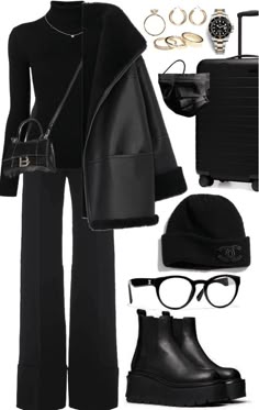 Chique Outfits, Black Clothes, Looks Black, Black Clothing, Mode Inspiration