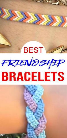 the best friendship bracelets are made with two different colors and gold metal findings