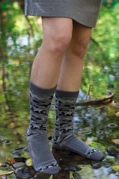 Crosspoint Camo Waterproof Socks – Sock Dreams Lightweight Sporty Socks For Outdoor, Comfortable Non-slip Outdoor Socks, Functional Lightweight Socks For Outdoor, Lightweight Functional Socks For Outdoor, Functional Lightweight Outdoor Socks, Sporty Slip-resistant Outdoor Socks, Non-slip Comfortable Outdoor Socks, Non-slip Gray Socks For Outdoor, Gray Non-slip Socks For Outdoor