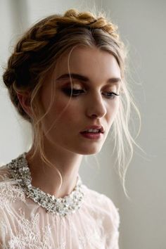 Milkmaid Braid, Bridal Braids, Hair Envy, Bridesmaid Hair, Hair Updos, Medium Length Hair Styles