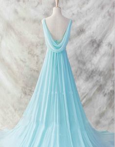 Prom Dress For Teens, Princess Prom Dresses, Formal Occasion Dress, Floor Length Prom Dresses, Blue Dress Formal, Blue Evening Dresses, Chiffon Evening Dresses, Prom Dresses For Teens, Gowns Prom