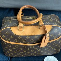 Euc Lv Deauville. Pics Serve As Description. All My Bags Are From My Personal Closet. I’m Selling Bags I’m Not Using. Pet And Smoke Free Home. No Returns. No Low Ball Offers. Ht 10.25 X 13.7 X 5.5w Louis Vuitton Deauville, Authentic Louis Vuitton, Product Description, Satchel, Bag Lady, Louis Vuitton, 10 Things, Gifts