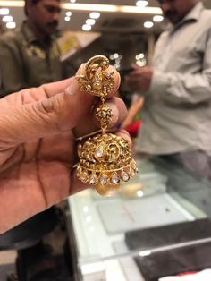 Gold Jhumkas, Traditional Wedding Jewellery, Gold Earrings Indian, Gold Jhumka Earrings, Gold Bridal Earrings, Real Gold Jewelry