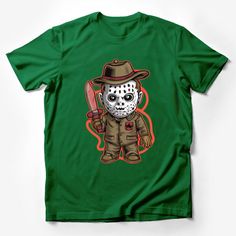 Horror Film Character Inspired T-Shirt, Creepy Masked Doll Graphic Tee, Unique Halloween Unisex Top, Scary Movie Fan Apparel Male T-Shirt Custom graphic T-Shirt.Customize your color Film Character, Classic Movie Characters, Scary Movie, Movies Outfit, Horror Film, Unique Halloween, Cartoon T Shirts, Casual Summer Shirts, Friends Shirt