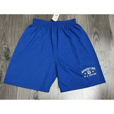 Nwt Space Camp Adventure Of A Lifetime Sweat Shorts Color: Blue Size: Small Waist Across: 11" Total Length: 17" Condition: Nwt Shipping: Ships Same Or Next Business Day! Blue Athletic Shorts With Built-in Shorts For Leisure, Summer Blue Athletic Shorts, Blue Cotton Athletic Shorts With Elastic Waistband, Blue Leisure Shorts With Built-in Shorts, Blue Leisure Shorts With Built-in Liner, Blue Bottoms With Letter Print, Short Length, Blue Letter Print Shorts, Blue Leisure Athletic Shorts, Casual Blue Shorts With Letter Print