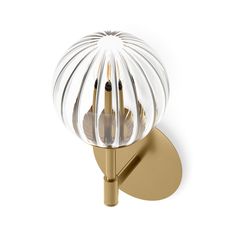 an image of a modern light fixture on a white background with gold trimmings