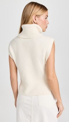 SIMKHAI Maple Top | Shopbop White Ribbed Cashmere Tops, Ribbed Cashmere Turtleneck Top, High Neck Cashmere Turtleneck, Fitted Cashmere Turtleneck With Funnel Neck, Fitted Cashmere Funnel Neck Turtleneck, Workwear Ribbed Cashmere Turtleneck, Ribbed Cashmere Turtleneck For Work, Ribbed Merino Wool Turtleneck With Funnel Neck, Ribbed Fitted Wool Turtleneck