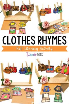 clothes rhymes fall library activity for toddlers