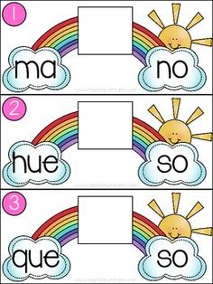 three different pictures with the same words on them, and one has an image of a rainbow