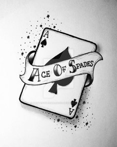 ace of spades tattoo design