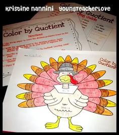 three coloring sheets with an image of a turkey on them and the words color by quote